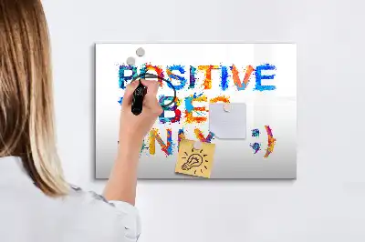 Schreib-Magnettafel mit positivem Zitat
