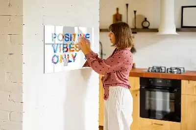 Schreib-Magnettafel mit positivem Zitat