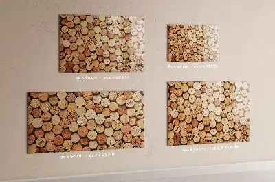 Beschreibbare Magnettafel aus Holzweinkorken