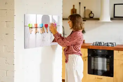 Beschreibbare Magnettafel Design Familie