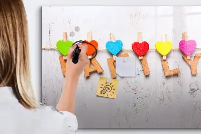 Beschreibbare Magnettafel Design Familie