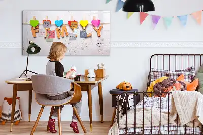 Beschreibbare Magnettafel Design Familie
