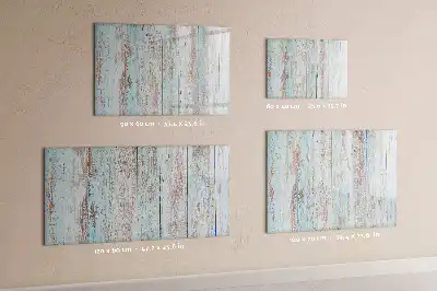 Beschreibbare Magnettafel in Pastellholzoptik