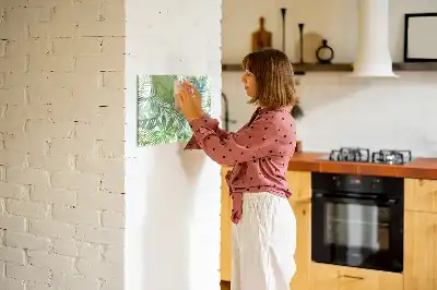 Schreib-Magnettafel mit Motiv Exotische Blätter
