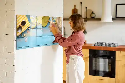 Schreib-Magnettafel als Strandzubehör