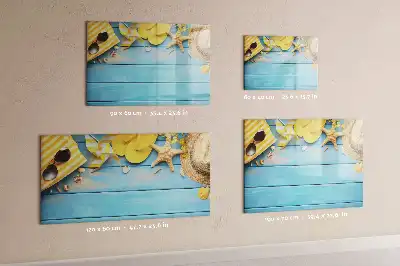 Schreib-Magnettafel als Strandzubehör