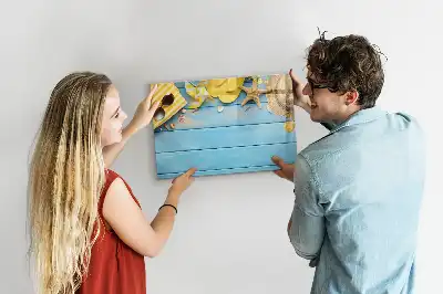 Schreib-Magnettafel als Strandzubehör