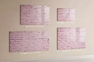 Beschreibbare Magnettafel in Ziegelwand-Optik