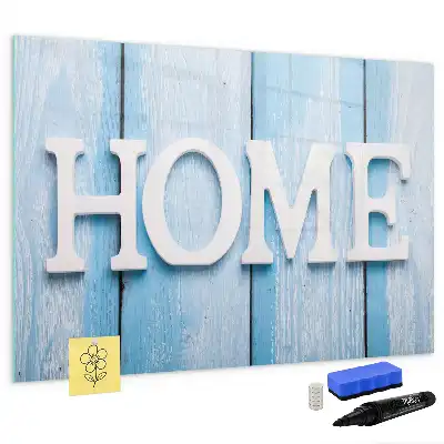 Beschreibbare Magnettafel Text Zuhause