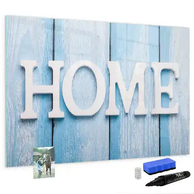 Beschreibbare Magnettafel Text Zuhause