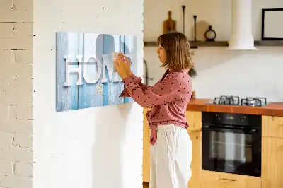 Beschreibbare Magnettafel Text Zuhause