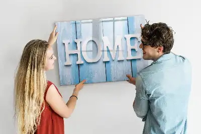 Beschreibbare Magnettafel Text Zuhause