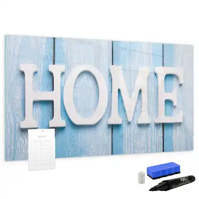 Beschreibbare Magnettafel Text Zuhause