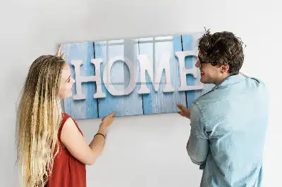Beschreibbare Magnettafel Text Zuhause