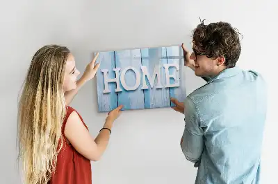 Beschreibbare Magnettafel Text Zuhause