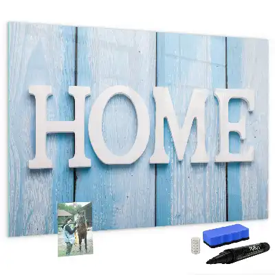 Beschreibbare Magnettafel Text Zuhause