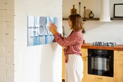 Beschreibbare Magnettafel Text Zuhause
