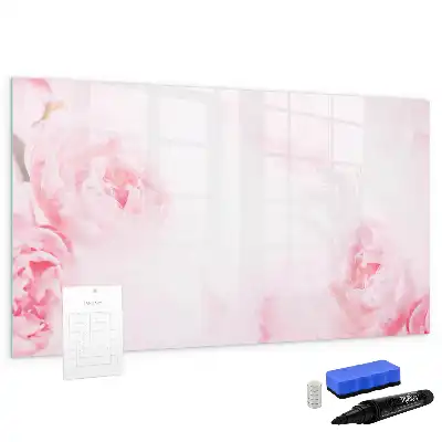 Magnetische Memoboard mit Motiv blühende Blumen