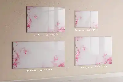 Magnetische Memoboard mit Motiv blühende Blumen