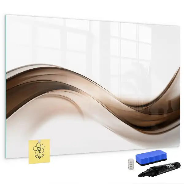Schreib-Magnettafel mit Motiv Abstrakte Linie
