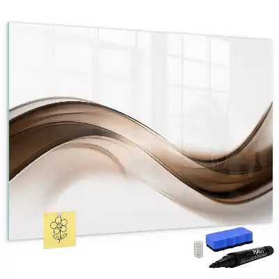 Schreib-Magnettafel mit Motiv Abstrakte Linie