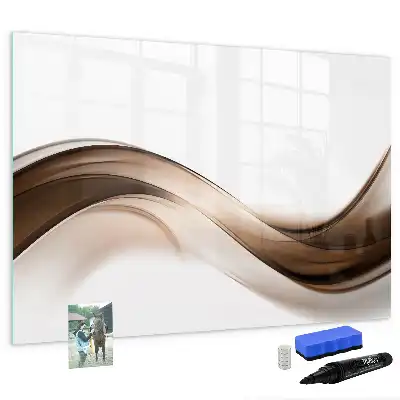 Schreib-Magnettafel mit Motiv Abstrakte Linie