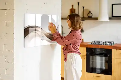 Schreib-Magnettafel mit Motiv Abstrakte Linie