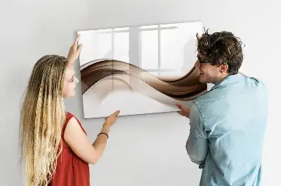 Schreib-Magnettafel mit Motiv Abstrakte Linie