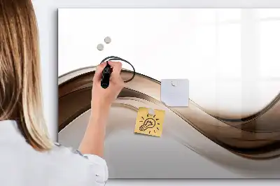 Schreib-Magnettafel mit Motiv Abstrakte Linie