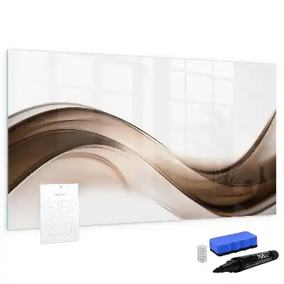 Schreib-Magnettafel mit Motiv Abstrakte Linie