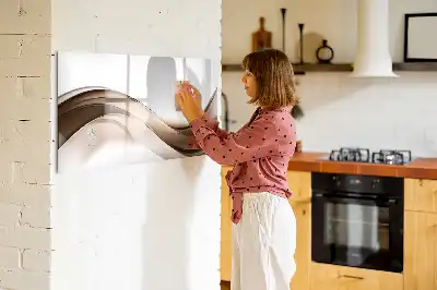 Schreib-Magnettafel mit Motiv Abstrakte Linie