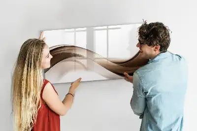 Schreib-Magnettafel mit Motiv Abstrakte Linie