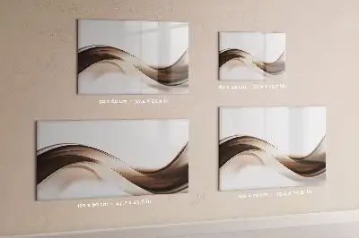 Schreib-Magnettafel mit Motiv Abstrakte Linie