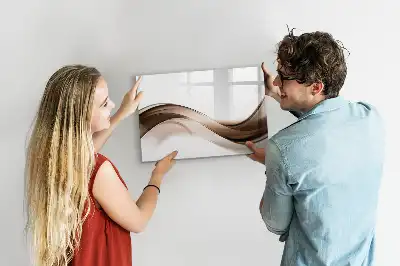 Schreib-Magnettafel mit Motiv Abstrakte Linie