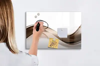Schreib-Magnettafel mit Motiv Abstrakte Linie