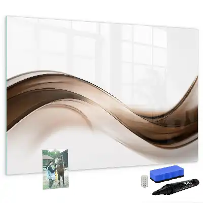 Schreib-Magnettafel mit Motiv Abstrakte Linie