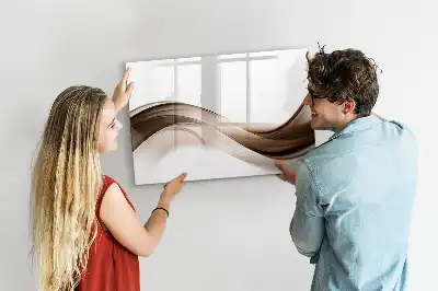 Schreib-Magnettafel mit Motiv Abstrakte Linie