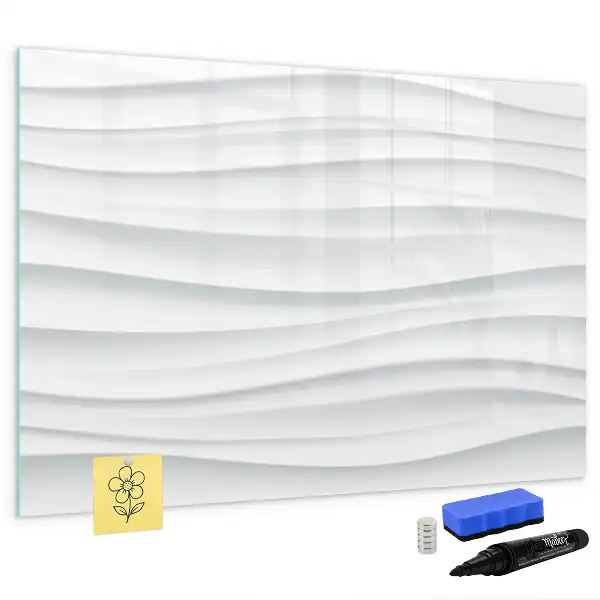 Schreib-Magnettafel mit Wellentextur