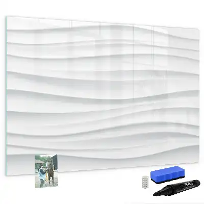 Schreib-Magnettafel mit Wellentextur