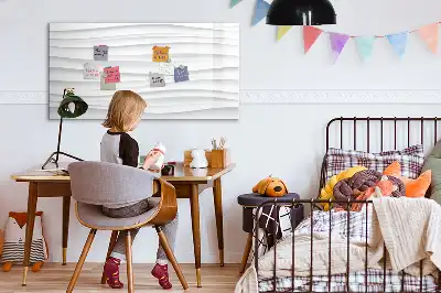 Schreib-Magnettafel mit Wellentextur