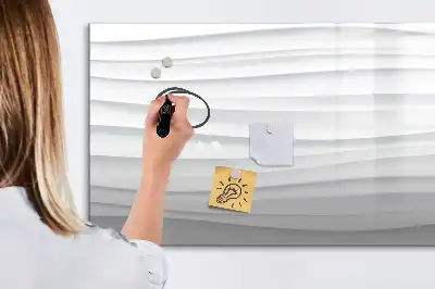 Schreib-Magnettafel mit Wellentextur