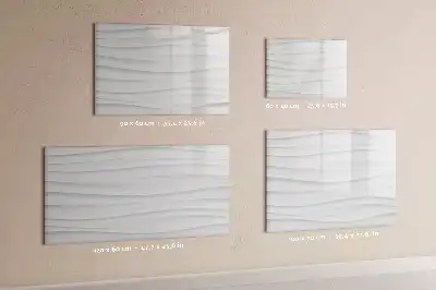 Schreib-Magnettafel mit Wellentextur