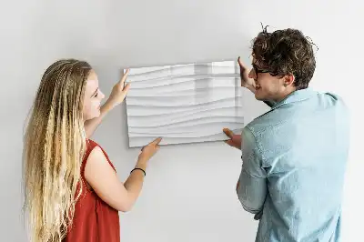 Schreib-Magnettafel mit Wellentextur