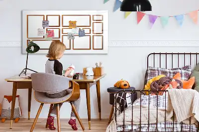 Schreib-Magnettafel mit Holzrahmen