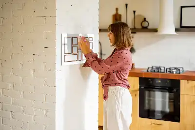 Schreib-Magnettafel mit Holzrahmen