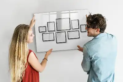 Schreib-Magnettafel mit schwarzem Rahmen