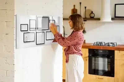 Schreib-Magnettafel mit schwarzem Rahmen