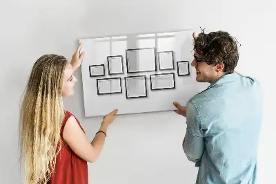 Schreib-Magnettafel mit schwarzem Rahmen