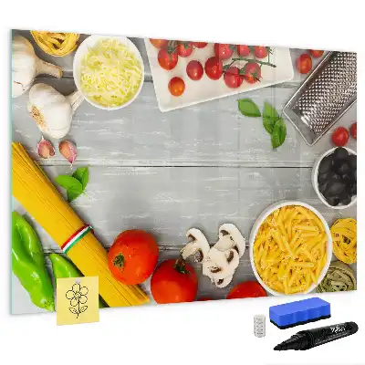 Beschreibbare Magnettafel Zutaten