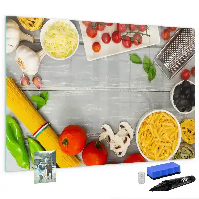Beschreibbare Magnettafel Zutaten